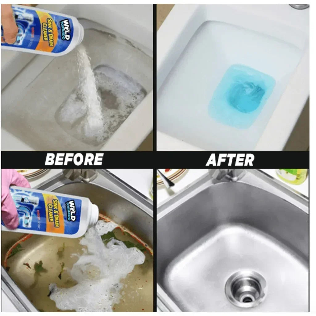 TurboClean: Sink Drain Cleaner Chemical for Kitchen Toilet Pipe Dredging Clear Choke Clear Pipe Sink Cleaner Pipe Cleaner