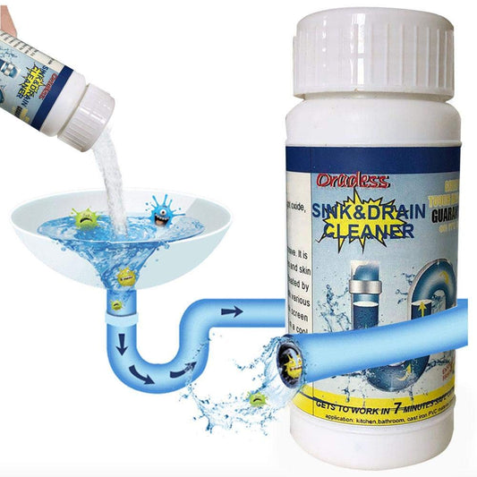 TurboClean: Sink Drain Cleaner Chemical for Kitchen Toilet Pipe Dredging Clear Choke Clear Pipe Sink Cleaner Pipe Cleaner