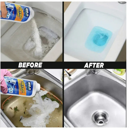 TurboClean: Sink Drain Cleaner Chemical for Kitchen Toilet Pipe Dredging Clear Choke Clear Pipe Sink Cleaner Pipe Cleaner